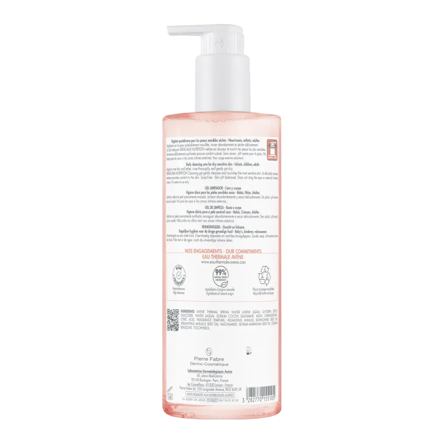Avène Xeracalm Nutrition Reinigingsgel (500 ml)
