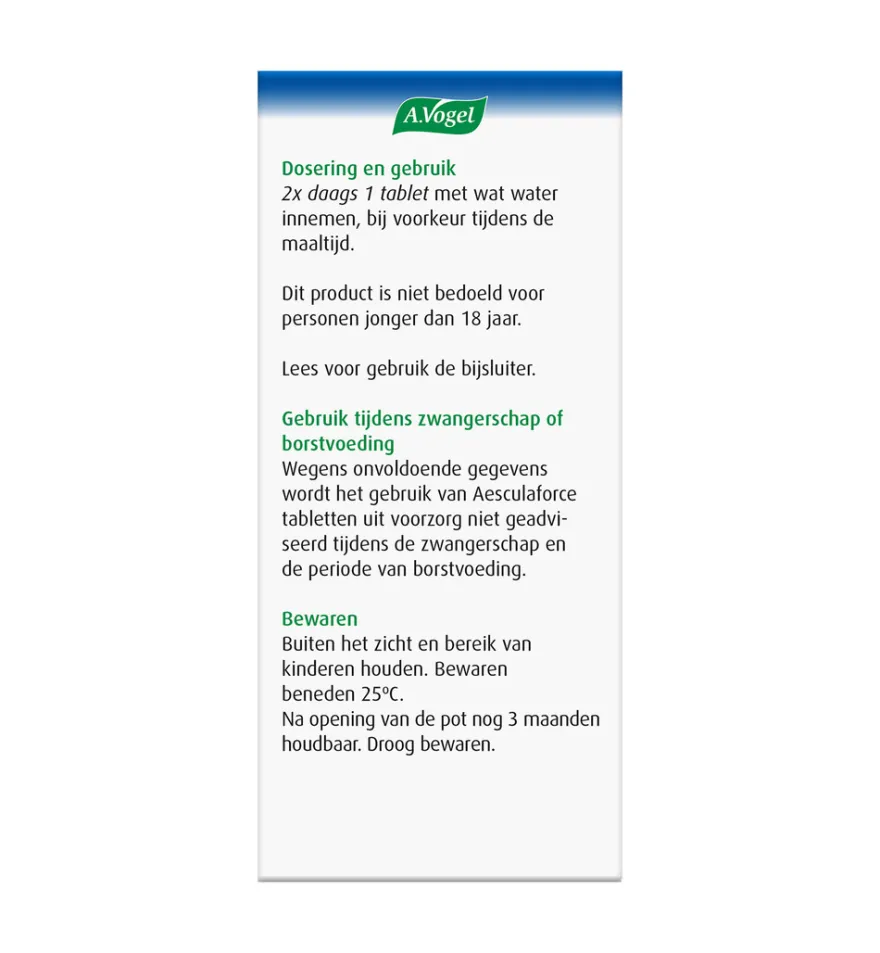 A.Vogel Aesculaforce (50 tabletten)
