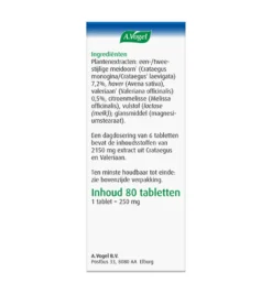 A.Vogel Crataegus + valeriaan (80 tabletten)