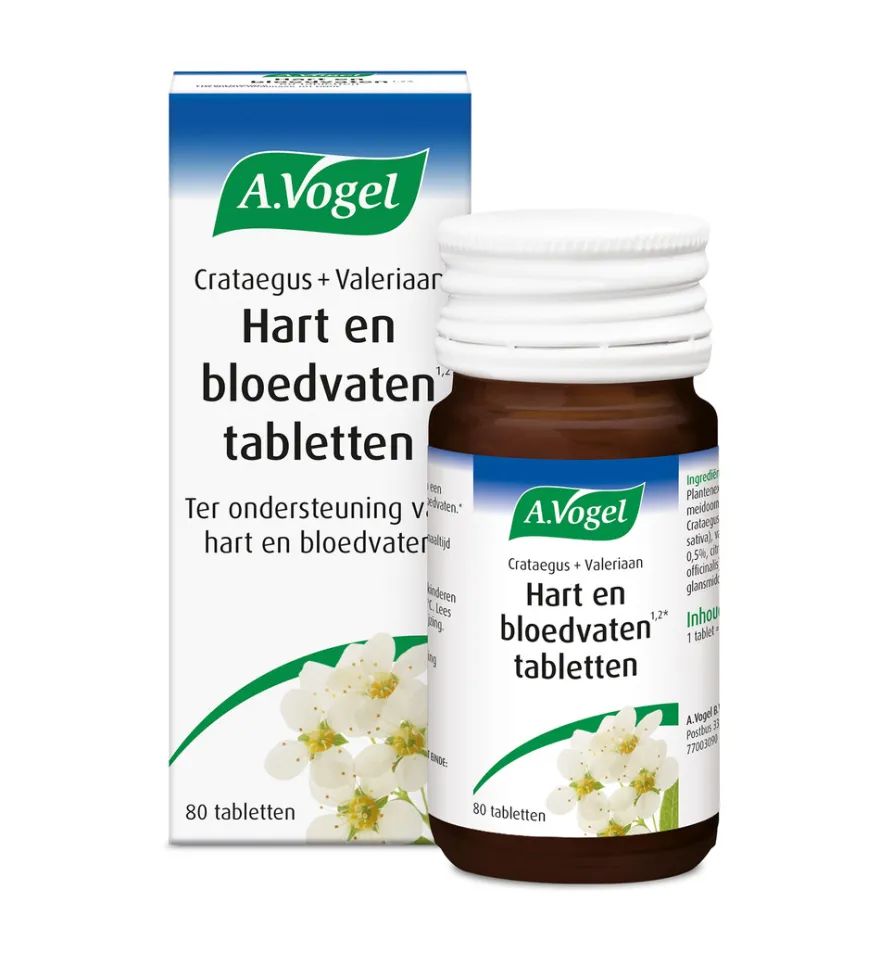 A.Vogel Crataegus + valeriaan (80 tabletten)