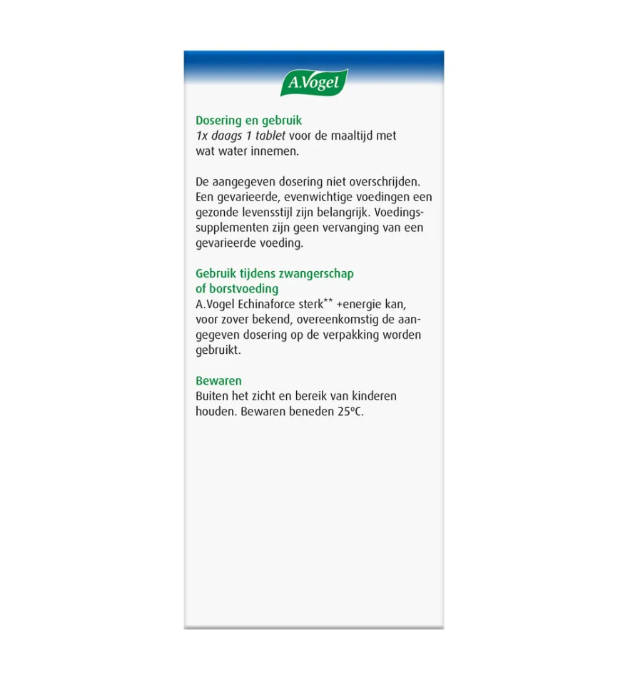 A.Vogel Echinaforce Tablet Sterk & Energie (30 Tabletten)