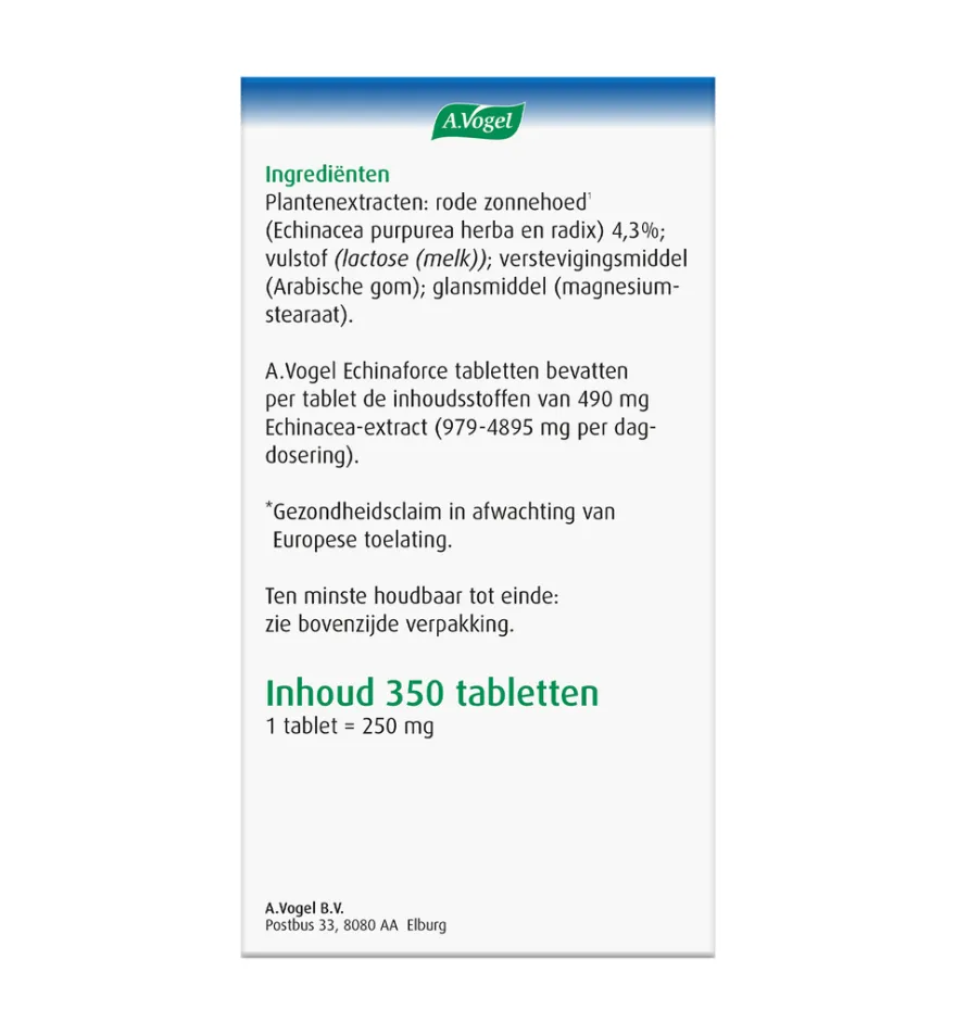 A.Vogel Echinaforce tabletten (350 tabletten)