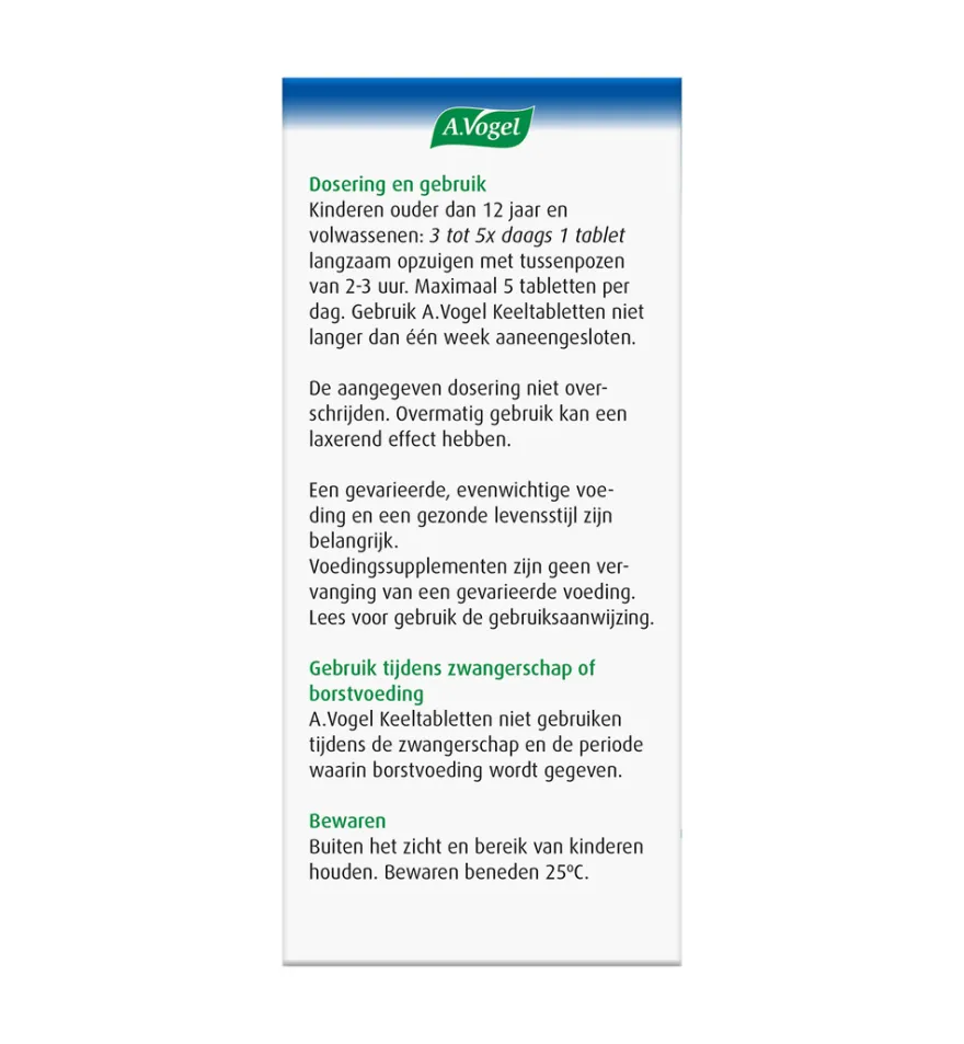 A.Vogel Keel (20 tabletten)
