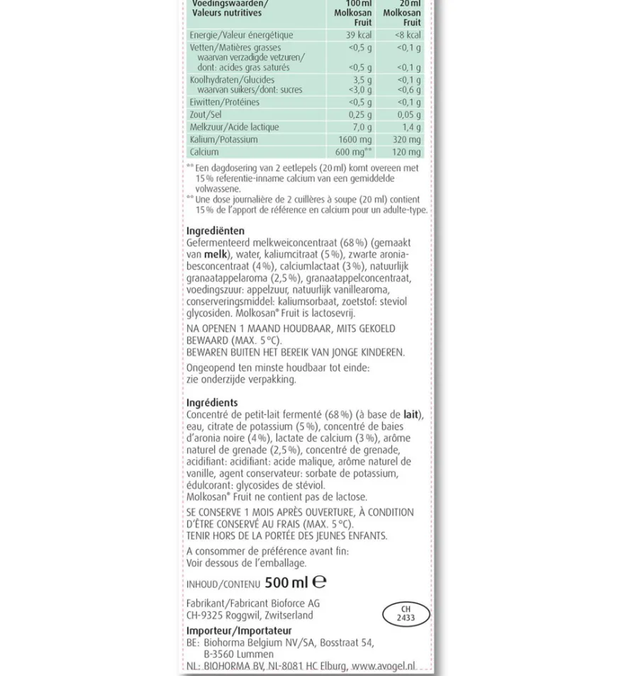 A.Vogel Molkosan fruit (500 ml)