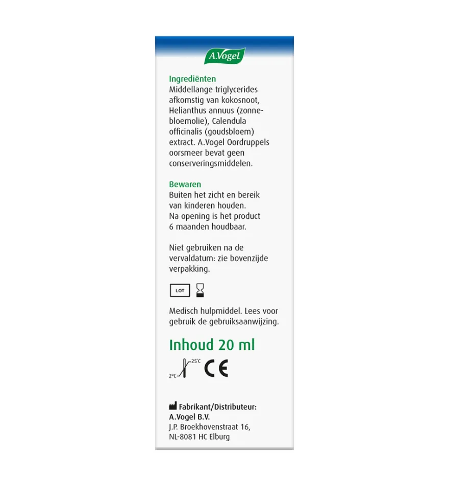 A.Vogel Oordruppels Oorhygiëne (20 ml)