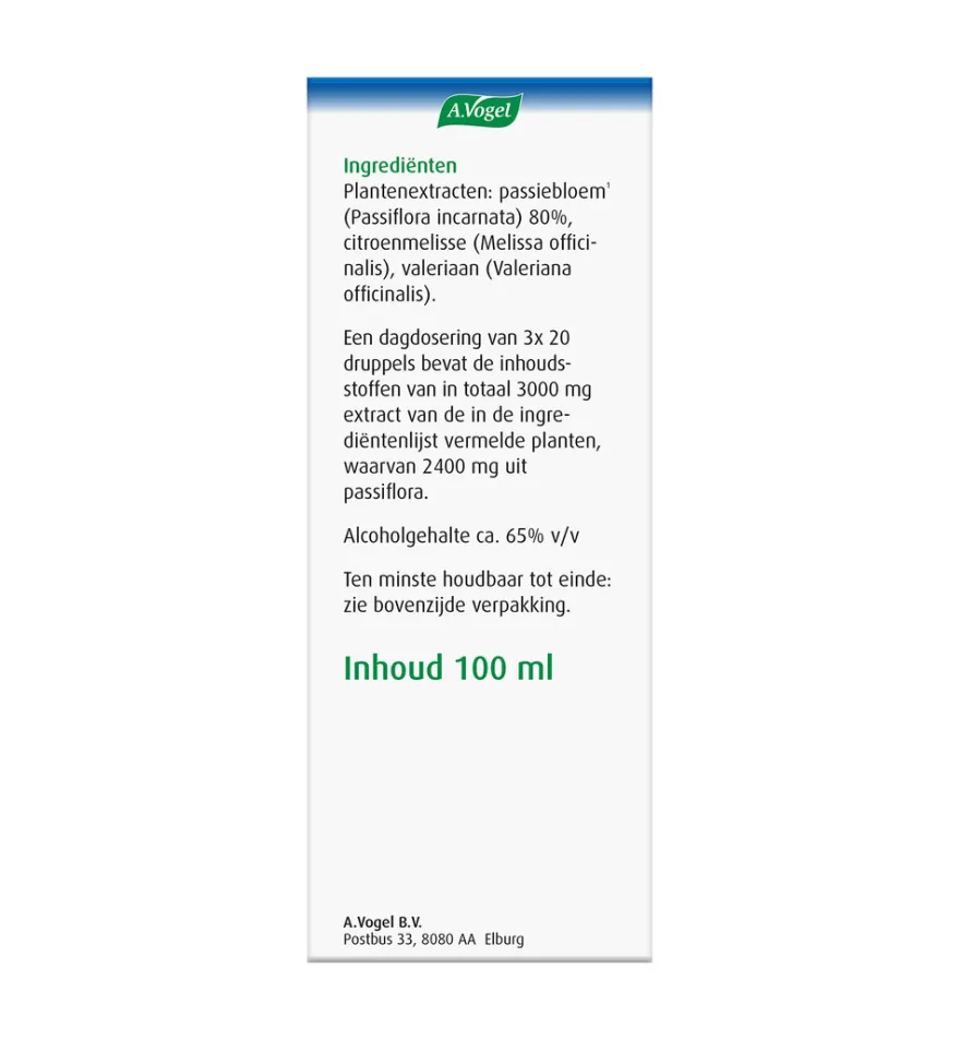 A.Vogel Passiflora rustgevende druppels (100 ml)