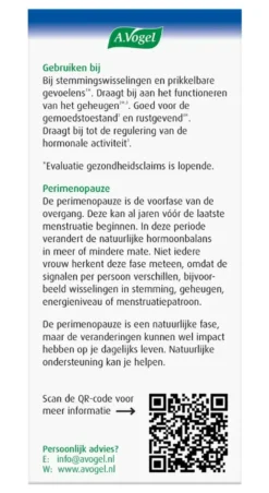 A.Vogel Perimenopauze Mentaal (30 tabletten)