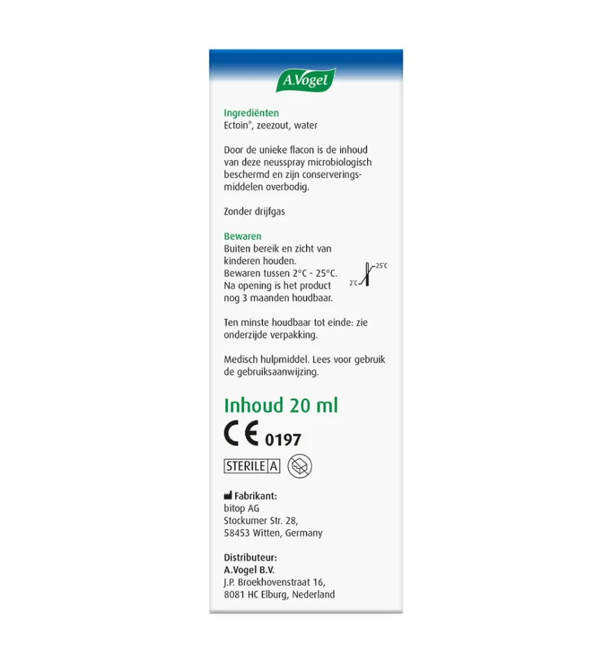 A.Vogel Pollinosan hooikoorts neusspray (20 ml)