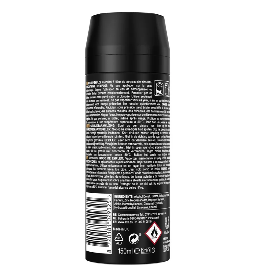 Axe Deodorant bodyspray collision (150 ml)