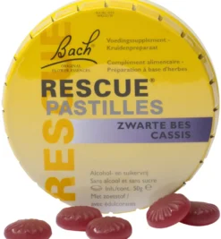 Bach Rescue pastilles zwarte bes (50 gr)