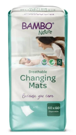 Bambo Nature Verschoonmatjes 60×60 (10 stuks)