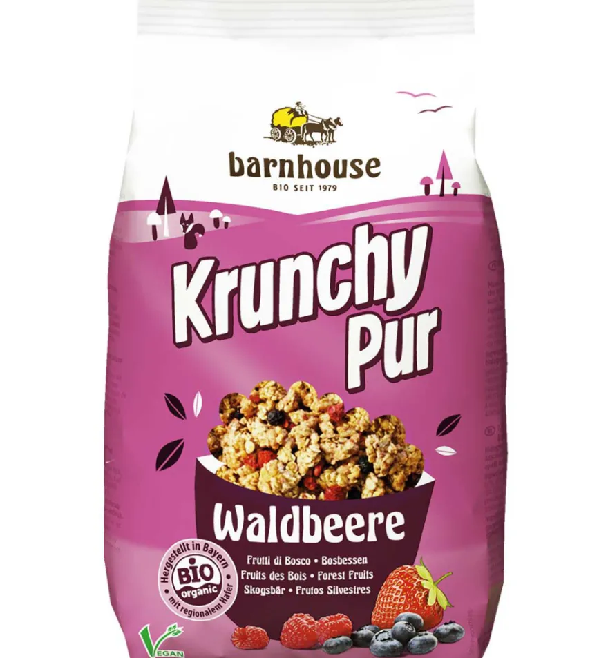 Barnhouse Krunchy Pur Bosbes Bio (375 gr)