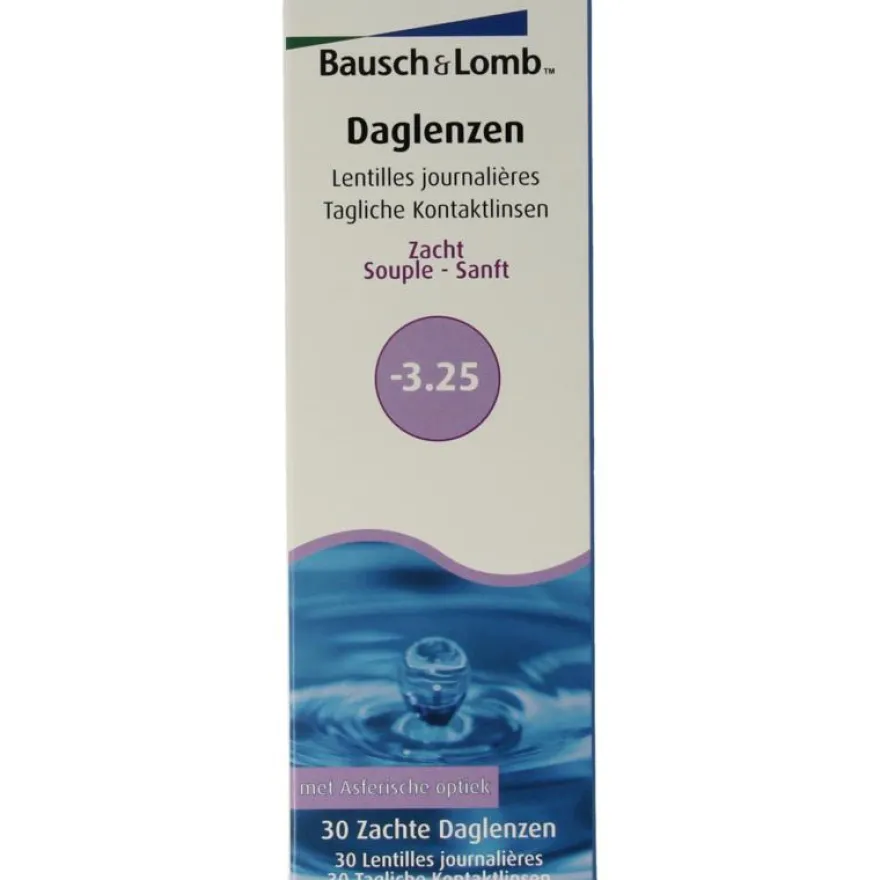 Bausch + Lomb Daglenzen -3.25 (30 stuks)