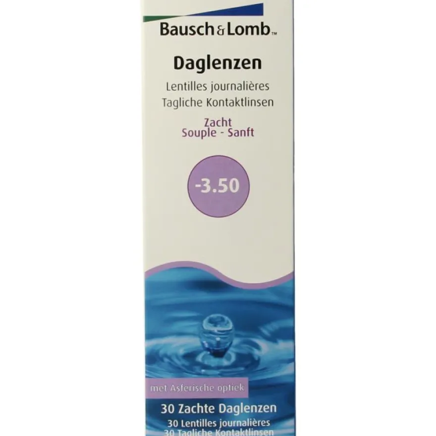 Bausch + Lomb Daglenzen -3.50 (30 stuks)