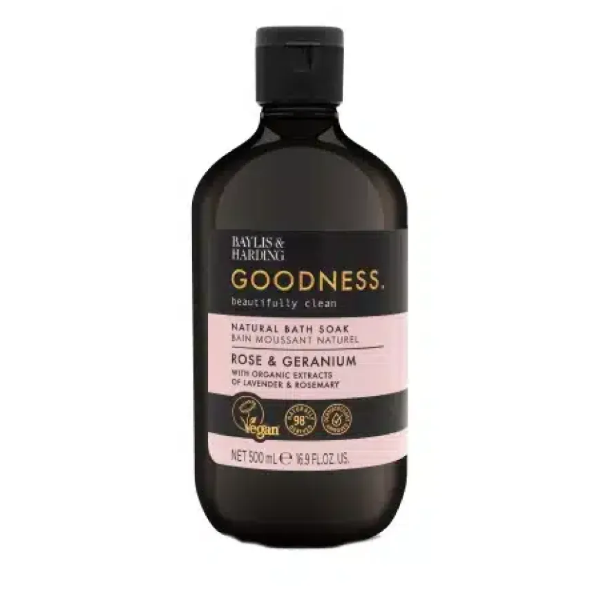 Baylis & Harding Bath Soak Goodness Rose & Geranium (500 ml)