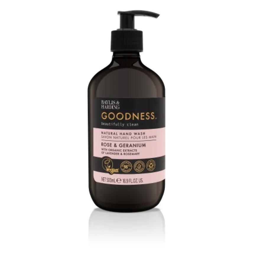Baylis & Harding Hand Wash Goodness Rose & Gera Nium (500 ml)