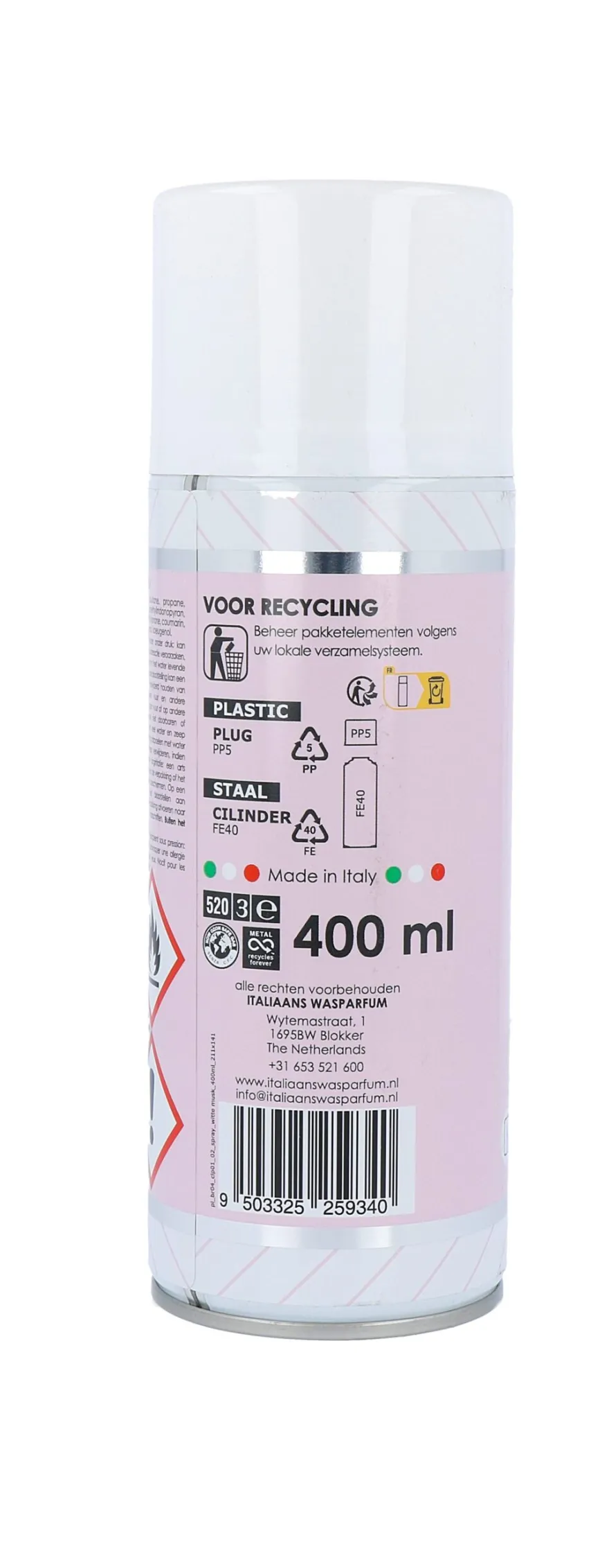 B&B Italiaans Opfrissertje Witte Musk (400 ml)