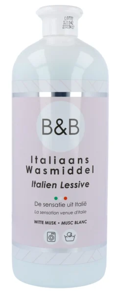 B&B Italiaans Wasmiddel Witte Musk (1000 ml)