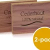Beautylin Cederhout Ladenblok 100% Natuurlijk (2 stuks)