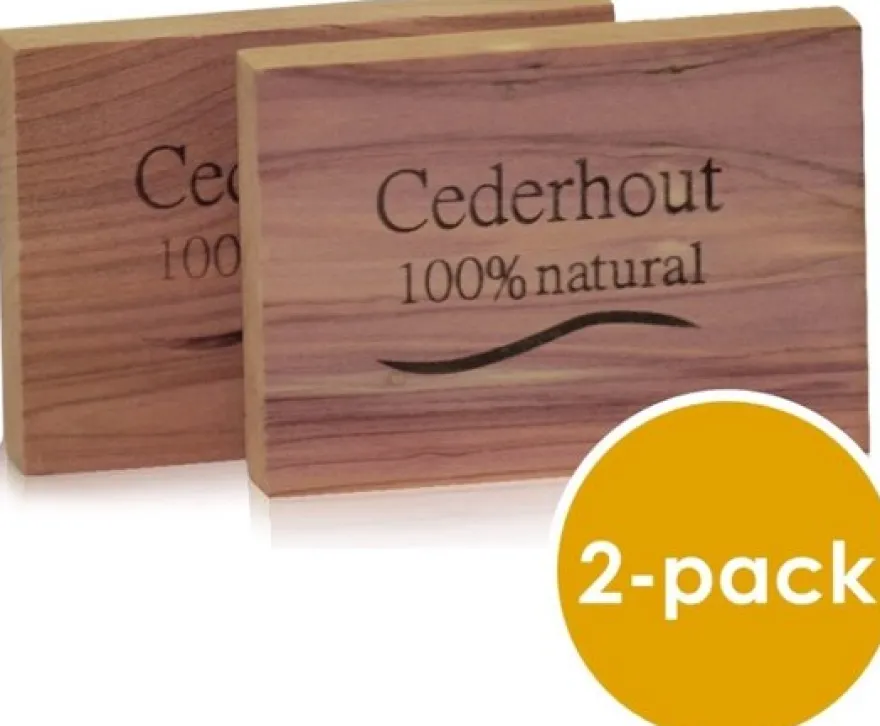 Beautylin Cederhout Ladenblok 100% Natuurlijk (2 stuks)