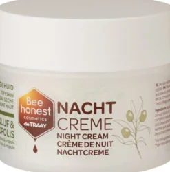 Bee honest cosmetics Nachtcrème Olijf & Propolis (1 stuk)