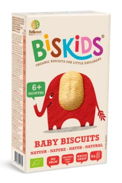 Belkorn Biskids Bio Biskids Babykoekjes Natuur +6 Maanden Bio (120 gr)