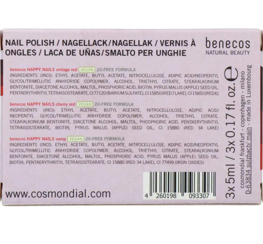 Benecos Nagellak Classic In Red Gift set (1 stuk)