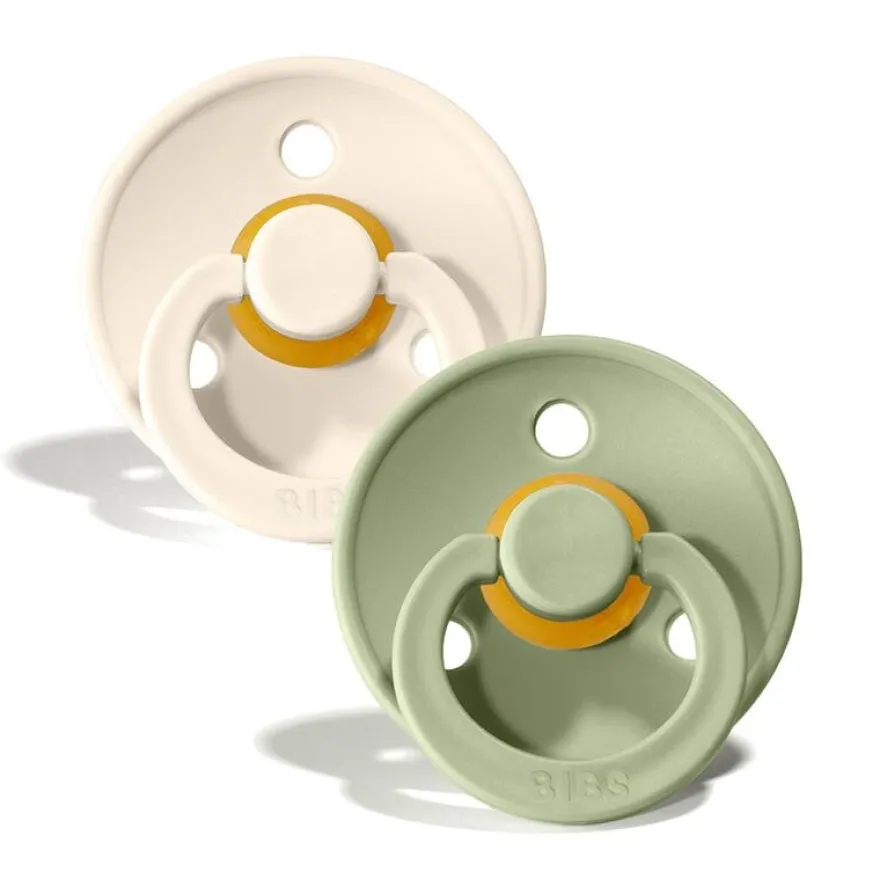 Bibs Fopspeen 18+ Maanden Ivory/sage (2 stuks)