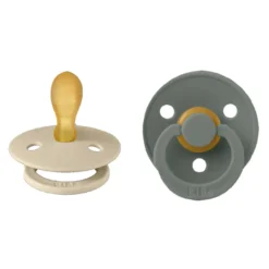 Bibs Fopspeen 6-18 Maanden Symmetrical Vanilla/pine (2 stuks)
