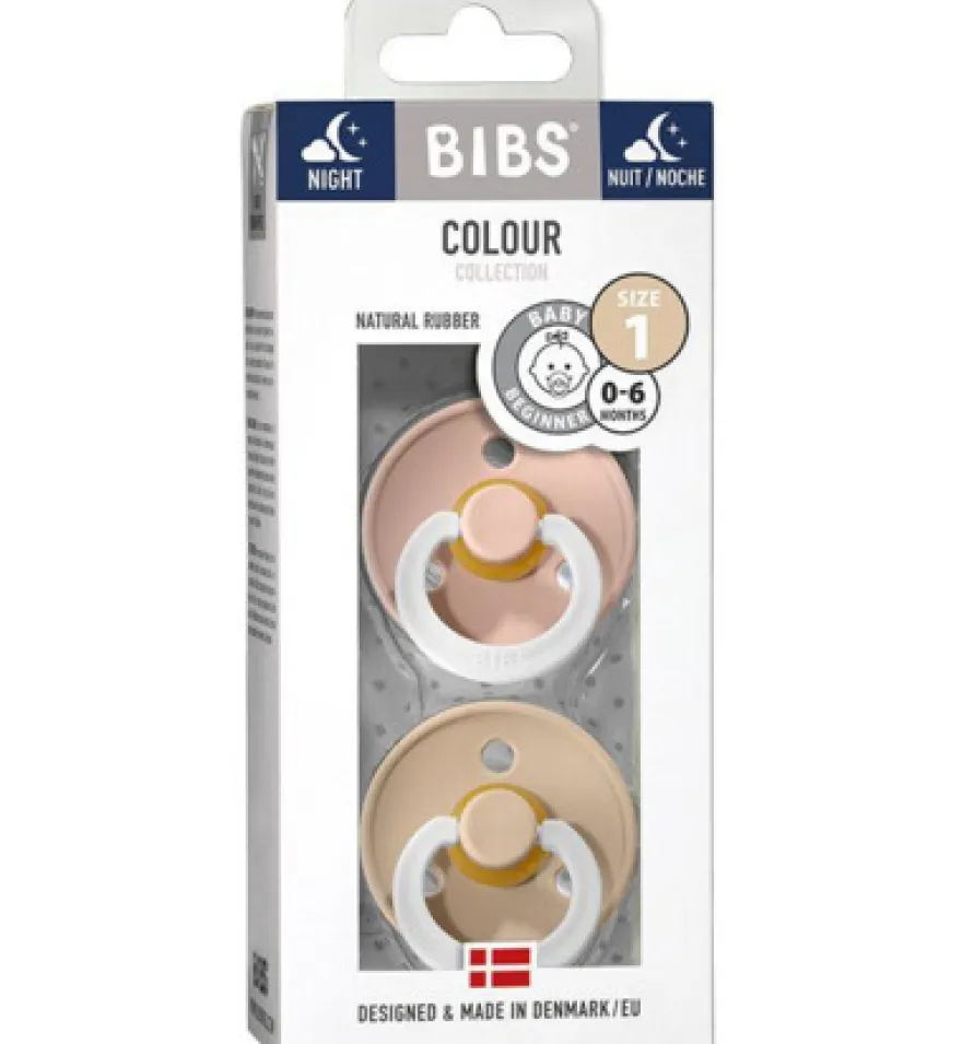 Bibs Fopspeen maat 2 – blush/vanilla night 2pack (2 stuks)