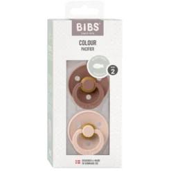 Bibs Fopspeen symmetrisch maat 2 bl ush/woodchuck (2 stuks)