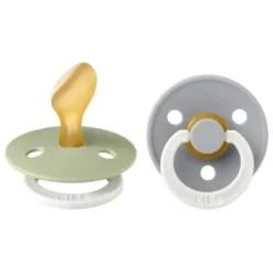 Bibs Glow Fopspeen 0-6 Maanden Anatomic Sage/cloud (2 stuks)