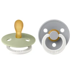 Bibs Glow Fopspeen 0-6 Maanden Symmetrical Sage/cloud (2 stuks)