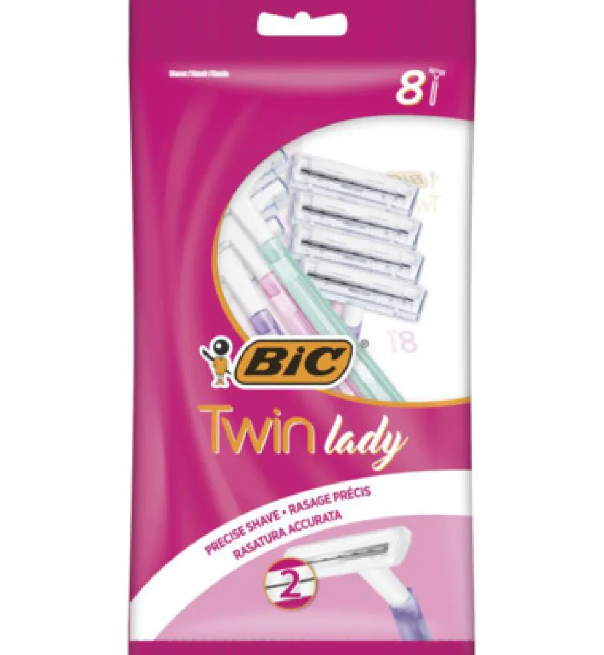 Bic Twin lady shaver pouch 8 (8 stuks)
