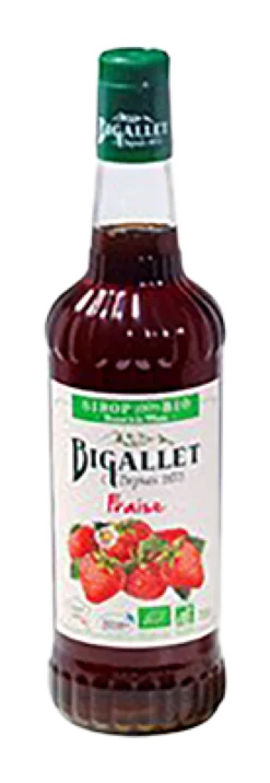 Bigallet Siroop Aardbei Bio (700 ml)