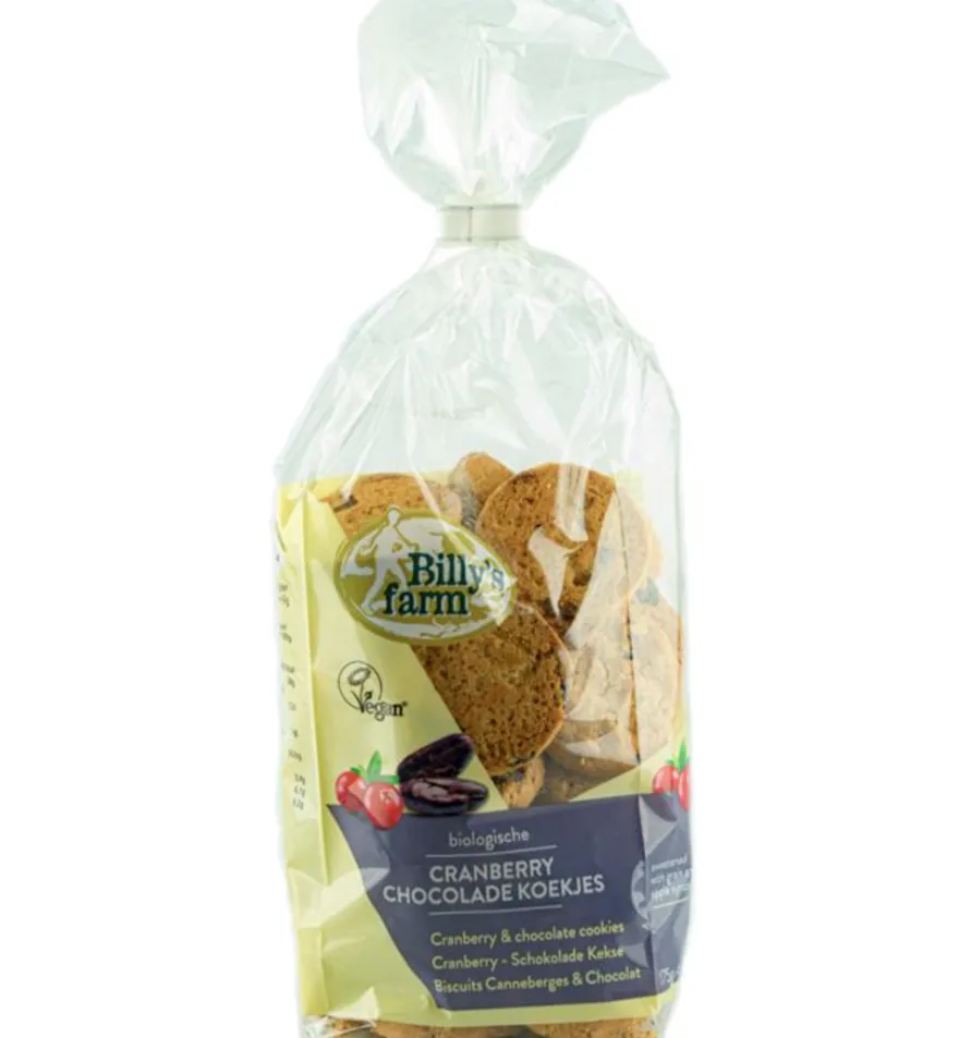 Billy’s Farm Cranberry choco cookies bio (175 gr)