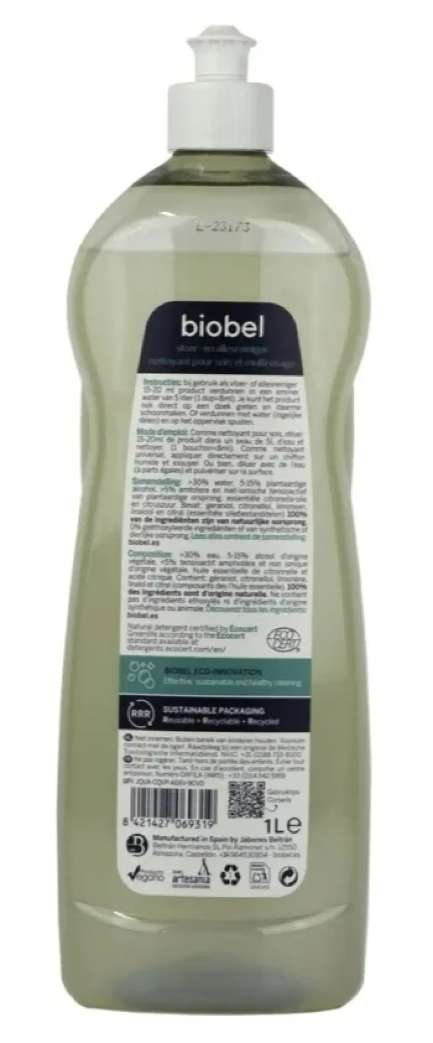 Biobel Allesreiniger Concentraat 1lt (1000 ml)