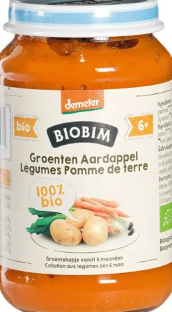 Biobim Groentehapje Aardappel Wortel (stamppot) 6+ Maanden (190 gr)
