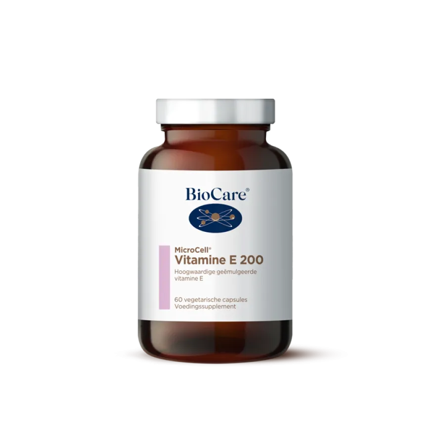 Biocare Microcell Vitamine E 200iu (60 vega capsules)