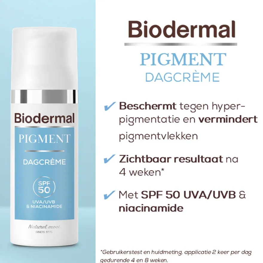 Biodermal Dagcreme anti-pigment SPF50 (50 ml)