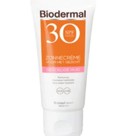 Biodermal Zonnecreme Gezicht Spf30 Gevoelige Huid (50 ml)