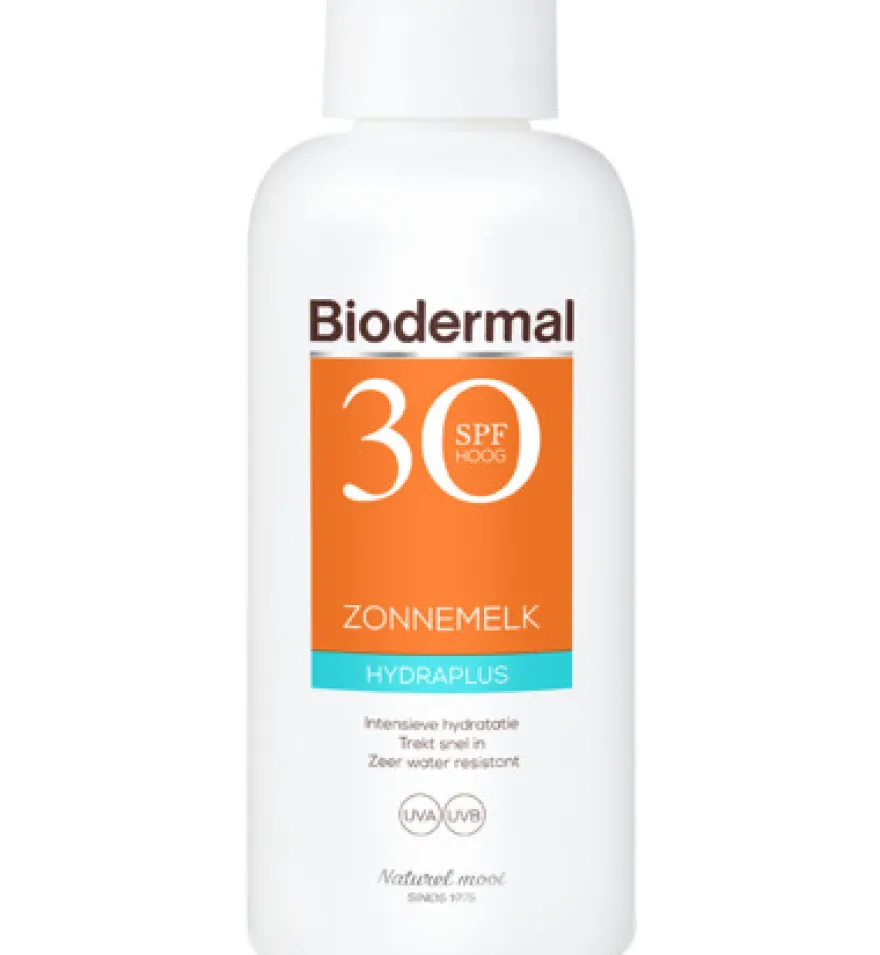 Biodermal Zonnemelk hydraplus SPF30 (200 ml)