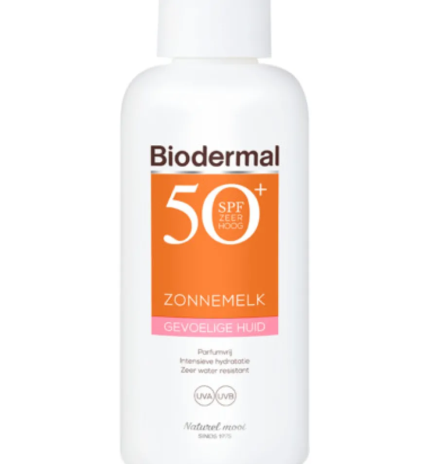 Biodermal Zonnemelk SPF50+ gevoelige huid (200 ml)