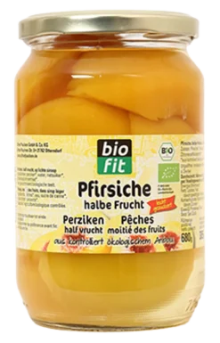 Biofit Halve Perziken Bio (720 ml)