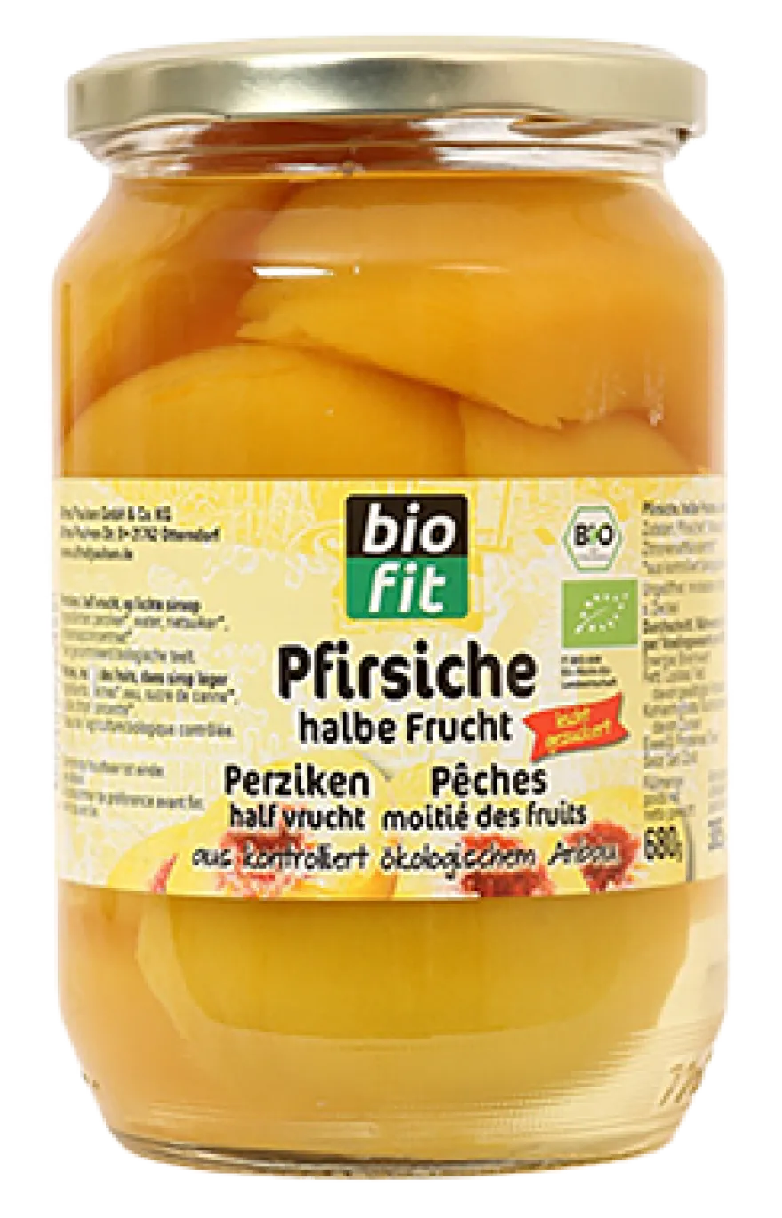 Biofit Halve Perziken Bio (720 ml)