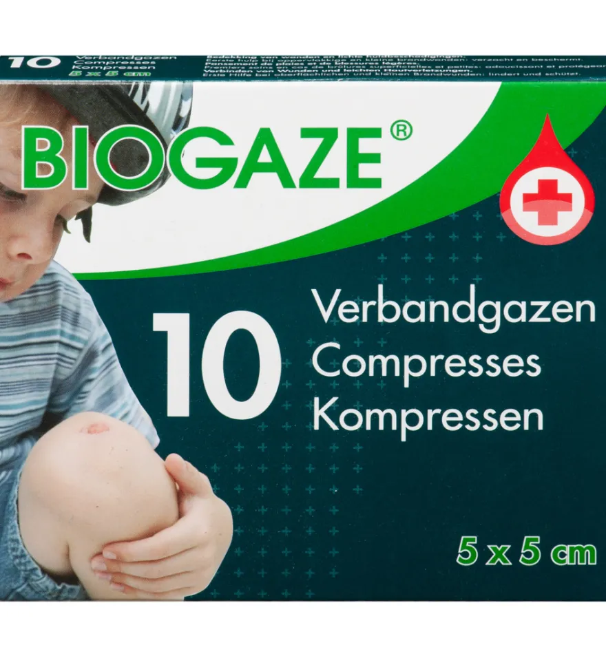 Biogaze 5 x 5 cm (10 stuks)