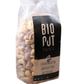 Bionut Cashewnoten Geroosterd Gezouten Bio (500 gr)