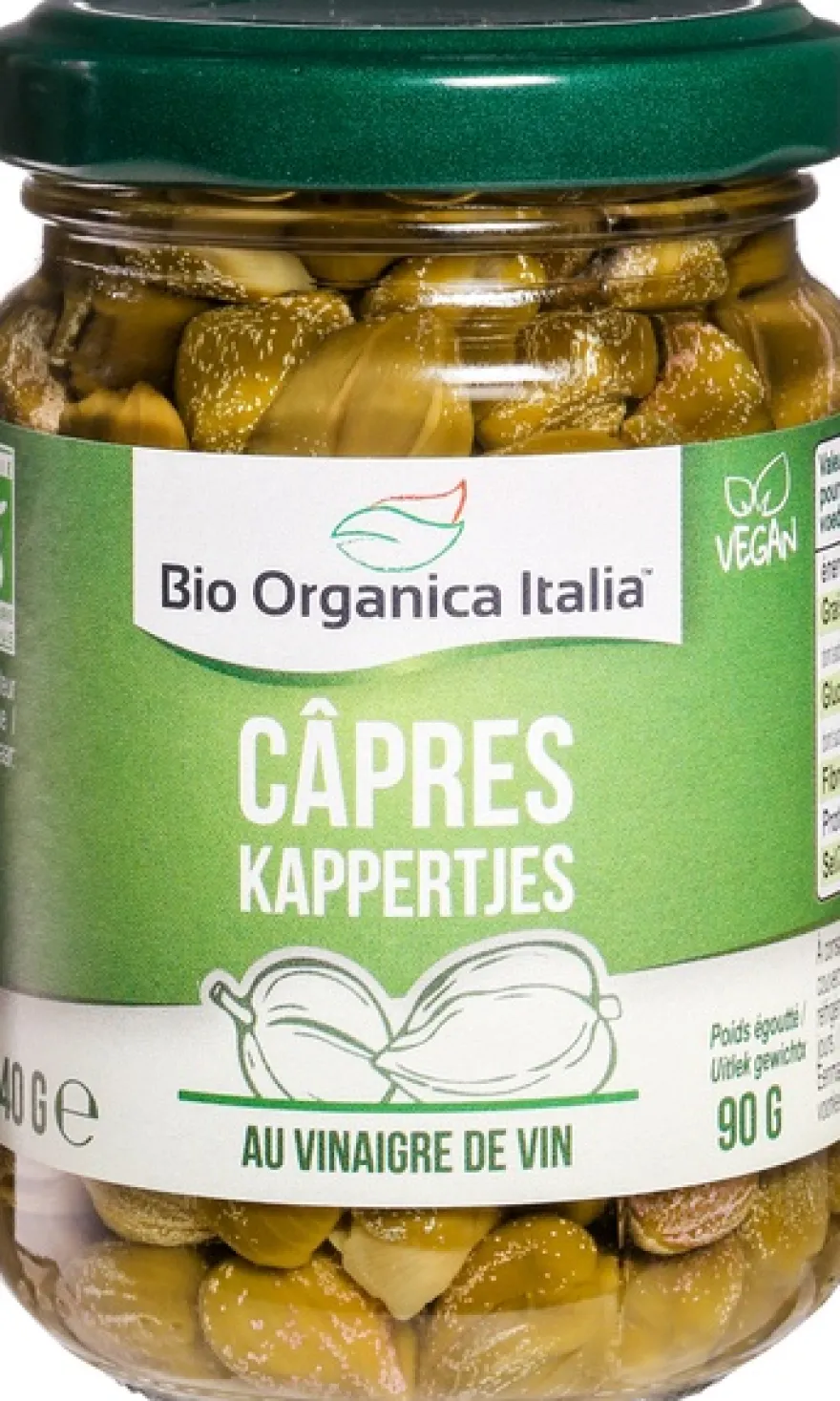 Bio Organica Italia Kappertjes In Azijn (140 gr)