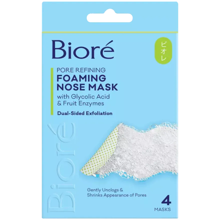 Biore Pore Refining Foaming Nose Mask (4 stuks)