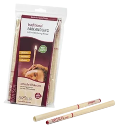 Biosun Conische Oorkaarsen – Honing, Salie en Kamille (10 stuks)